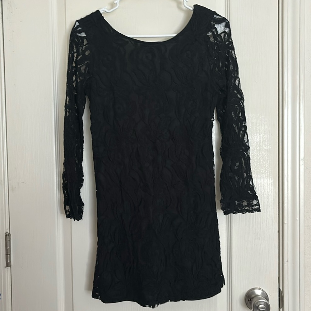 Lace black dress